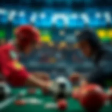 An illustration of various betting strategies and techniques