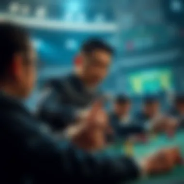 Illustration of strategic betting strategies and tips