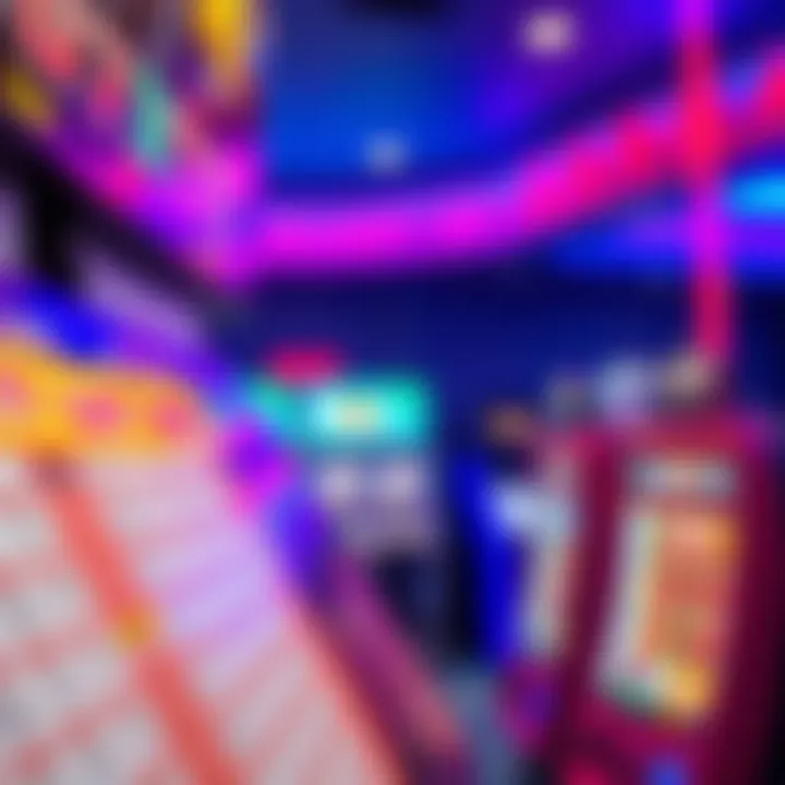 An engaging lottery ticket display with vibrant colors