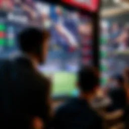 A dynamic sports betting interface showcasing various sports events