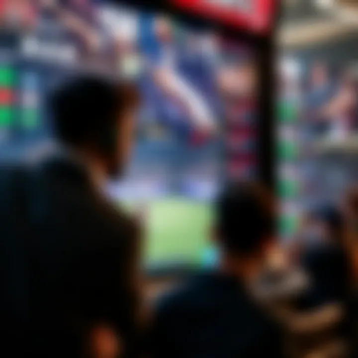 A dynamic sports betting interface showcasing various sports events