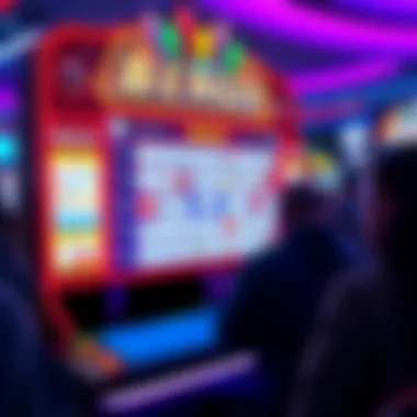 Virtual bingo game interface with vibrant colors