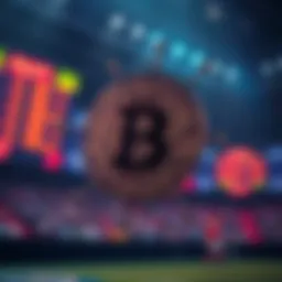 Illustration of blockchain technology in betting