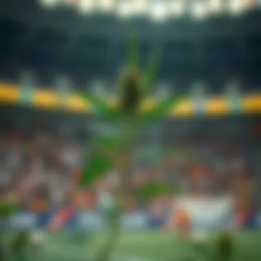 A visual representation of cannabis's impact on sports betting