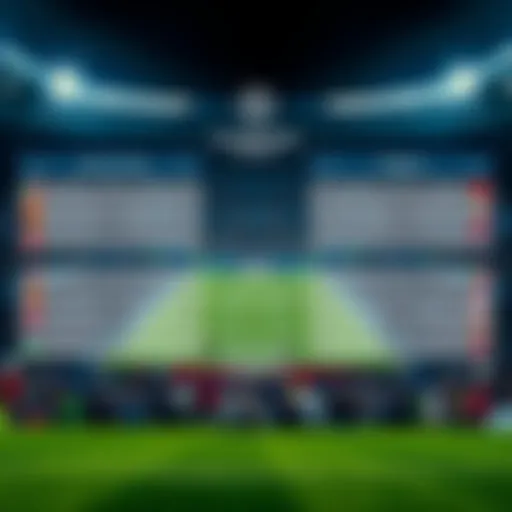 Champions League match schedule overview