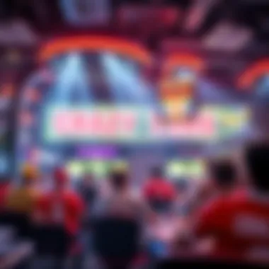 Dynamic representation of Crazy Time's vibrant game atmosphere