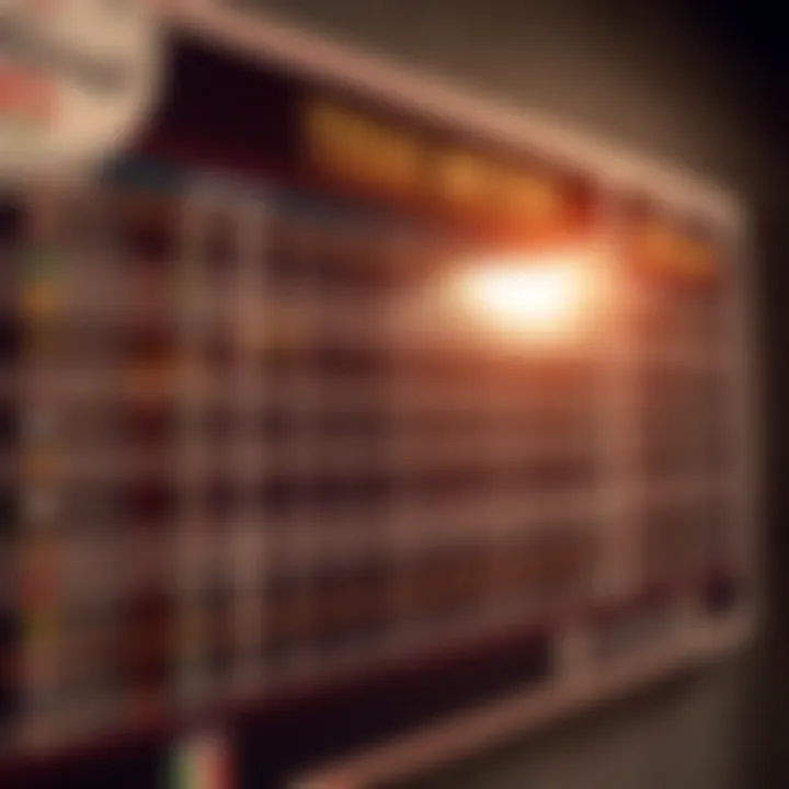 A detailed score chart of today's matches