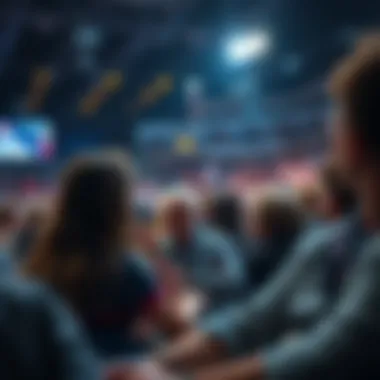 An engaging audience participating in a live event