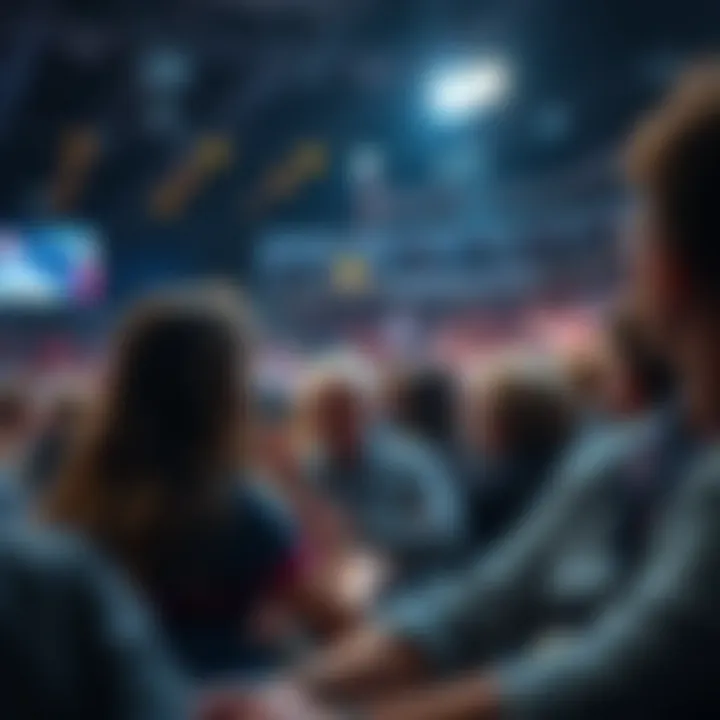 An engaging audience participating in a live event