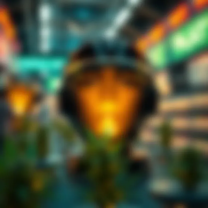 Illustration depicting the future of lottery systems influenced by cannabis