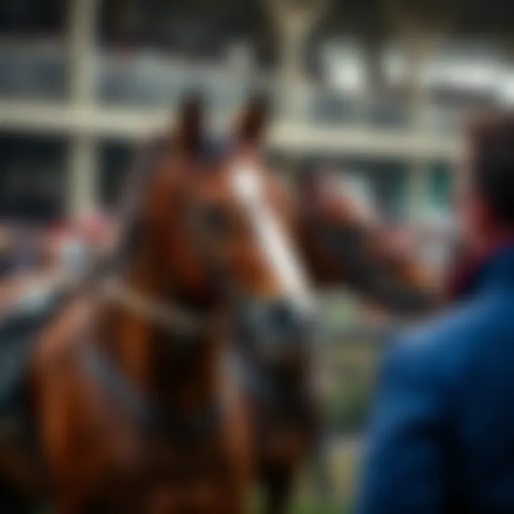 A historic depiction of horse racing, illustrating the evolution of trainers over the years.