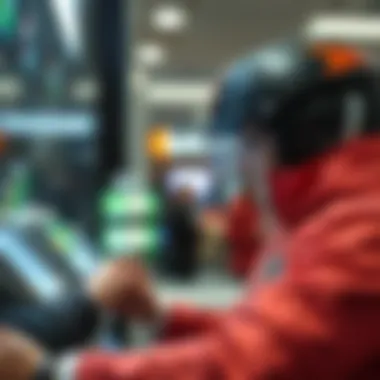 Futuristic representation of cashless transactions