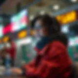 Visual representation of internet cash support concepts