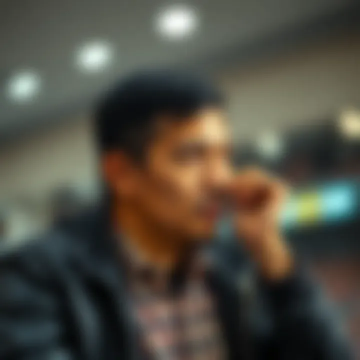 A thoughtful individual contemplating the implications of lottery winnings