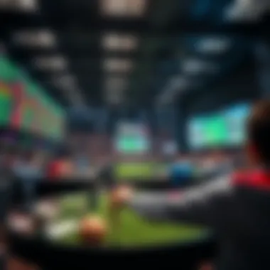 A dynamic sports betting environment showcasing various sports events