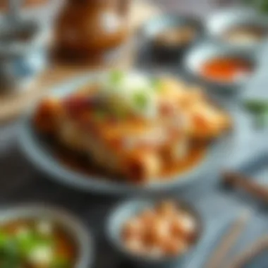 Traditional food items typical for South Korean holidays