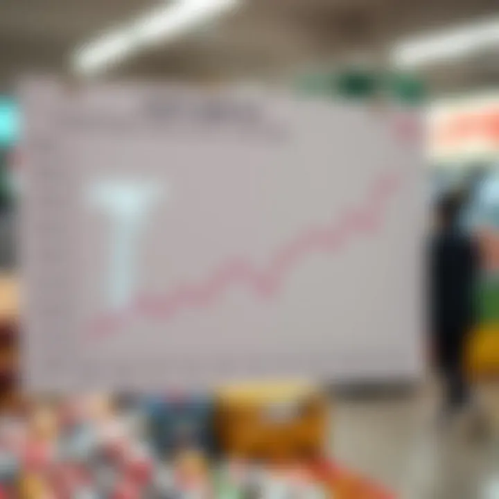 Graph depicting trends in lottery results over recent years