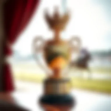 A grand trophy awarded for horse racing excellence