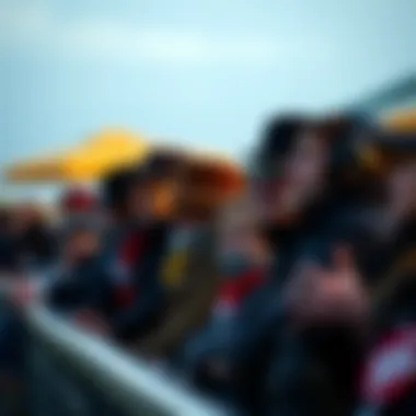 Spectators enjoying a horse race event