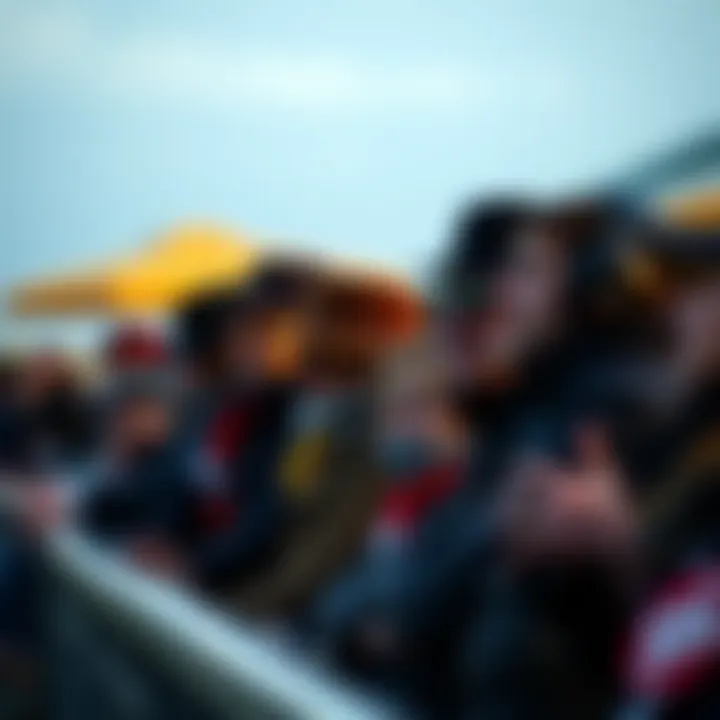 Spectators enjoying a horse race event