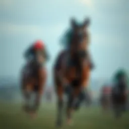 A digital representation of live horse racing events