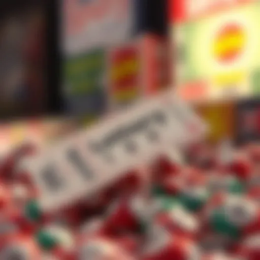 Visual representation of a lottery ticket