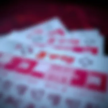 Insights into 3rd Place Lotto Winnings A close-up of lottery tickets showing 3rd place winnings