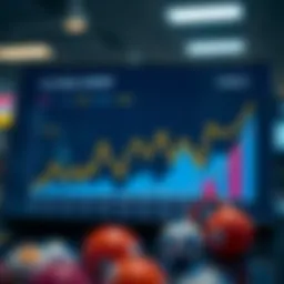 An analytical graph depicting lottery draw trends