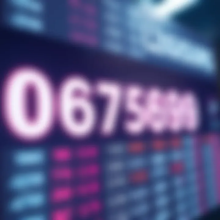 Graphical representation of past winning numbers