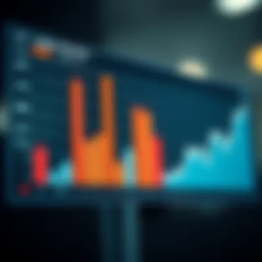 A detailed graph showcasing statistical trends in lottery number selections
