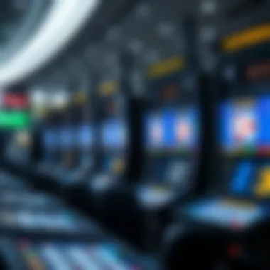 Modern lottery drawing technology with digital displays