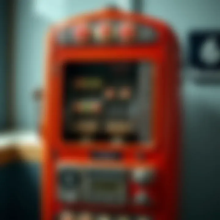 A vintage lottery machine showcasing its intricate mechanics