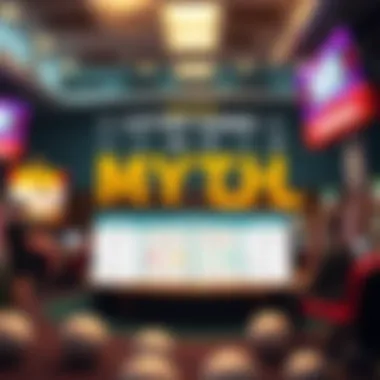 An infographic highlighting common perceptions and myths surrounding lotteries