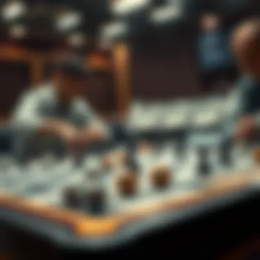 A strategic board game setup symbolizing tactical planning