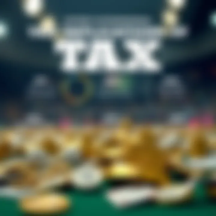 An infographic showing the tax implications of lottery winnings