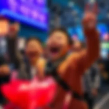 A joyful winner celebrating their lottery success in Korea