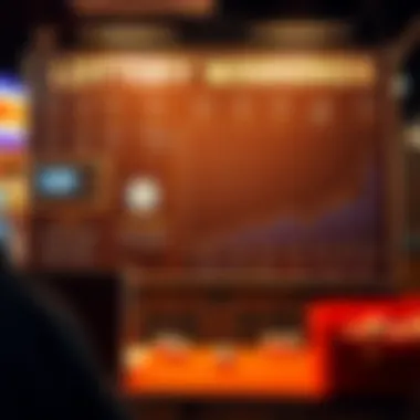 Statistics chart displaying trends in lottery winnings across different regions