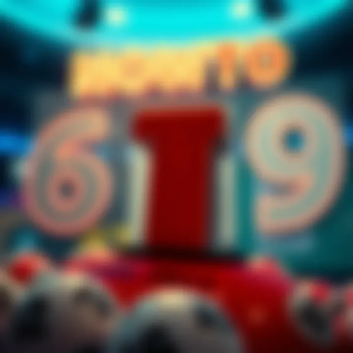 Visualization of data trends in lottery number selections