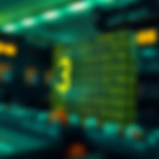 Illustration representing statistical analysis of lottery numbers