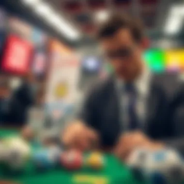 Graphic showcasing strategic betting techniques for lottery