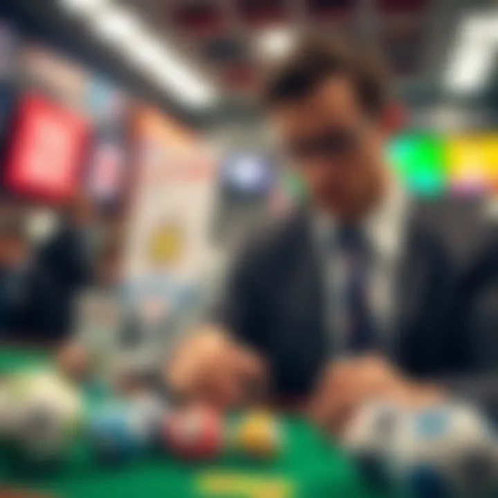 Graphic showcasing strategic betting techniques for lottery