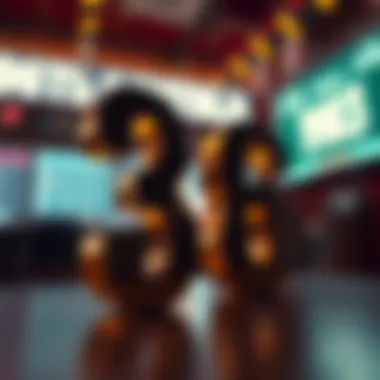 Artistic Interpretation of Lucky Numbers An artistic depiction of numbers representing luck