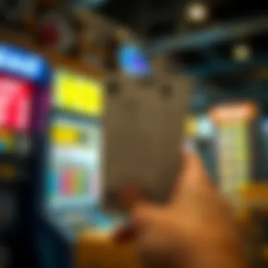 A digital representation of lottery tickets