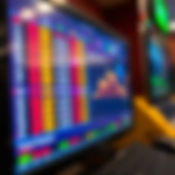 A close-up of a computer screen displaying lottery statistics