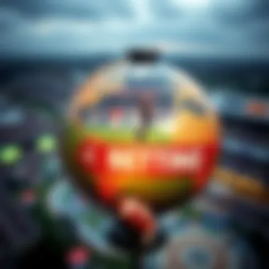 A globe showcasing different sports betting options around the world