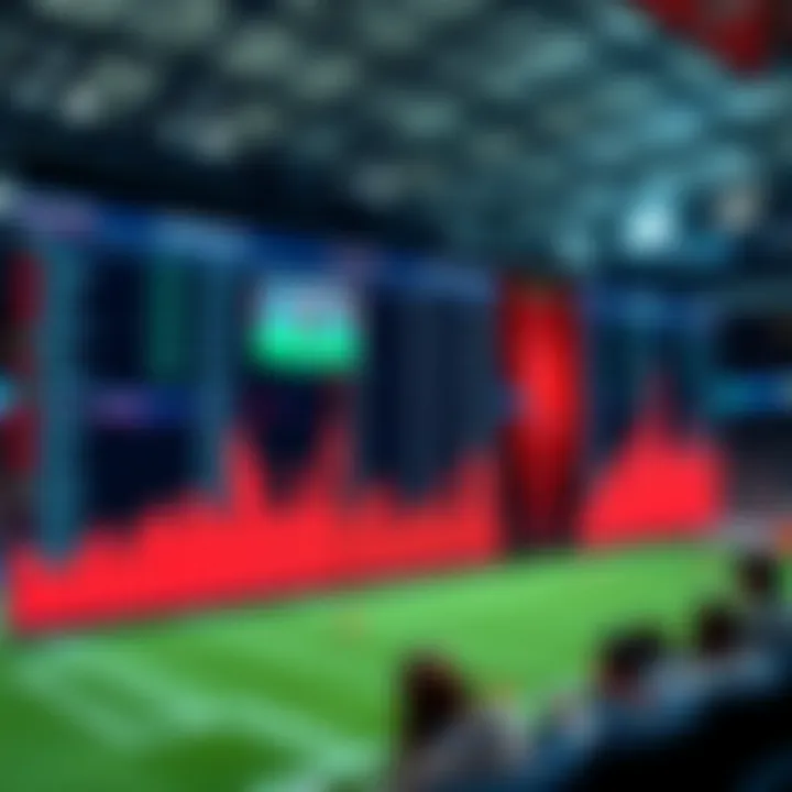 Visual representation of real-time statistics in betting