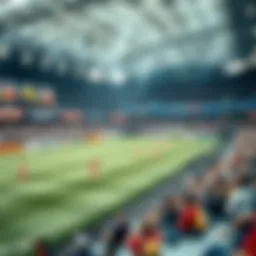 Illustration showing the concept of search areas in sports betting