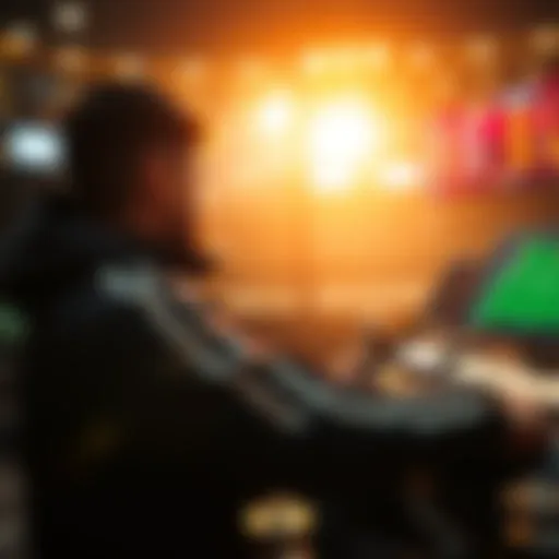 Visual representation of fast betting dynamics