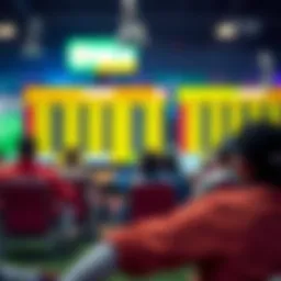 A vibrant depiction of sports betting and its influence on modern gaming.