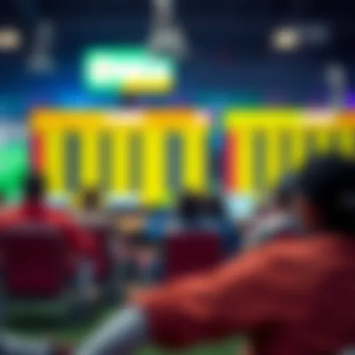 A vibrant depiction of sports betting and its influence on modern gaming.